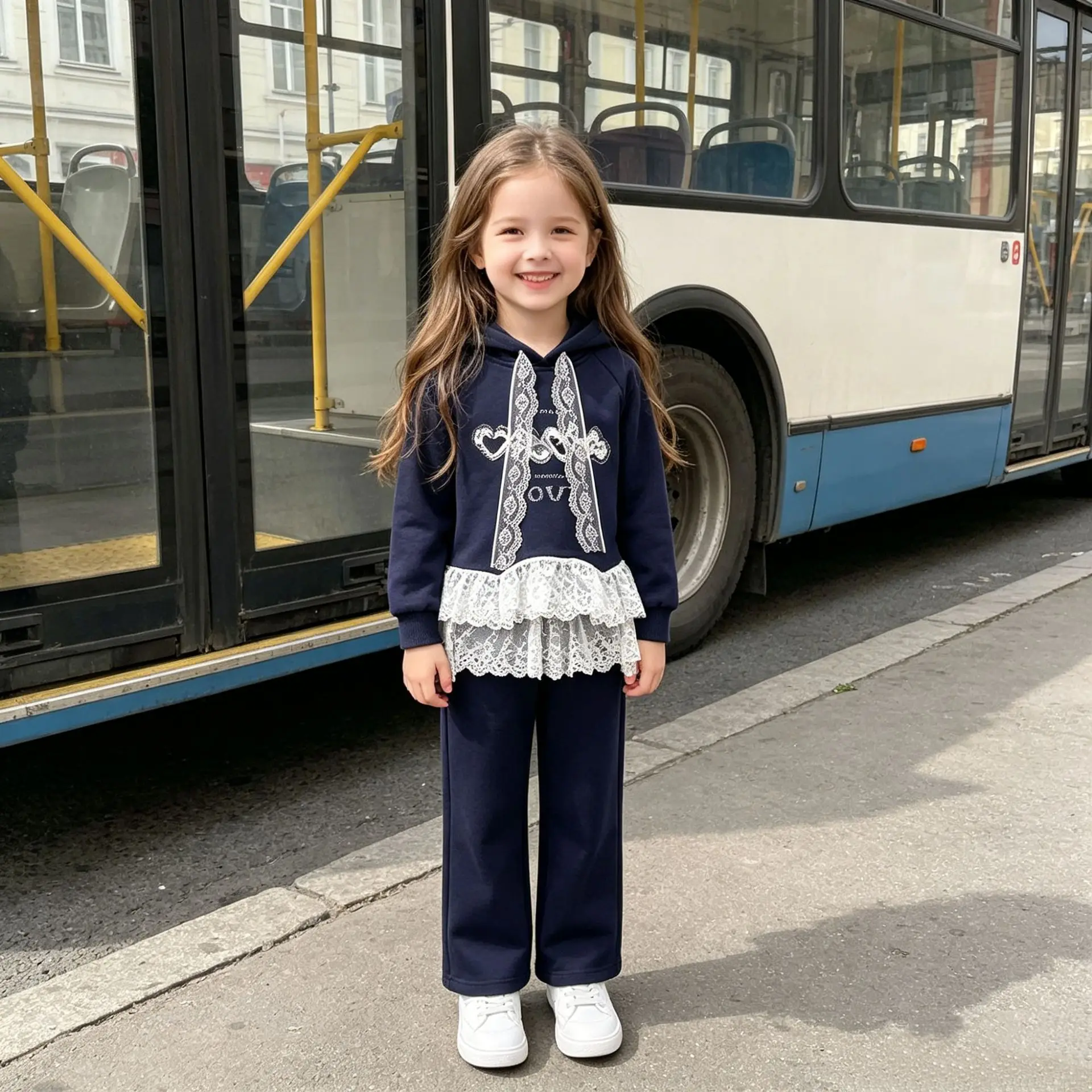Autumn and Winter Girls Long Sleeve Set Lace Love Letter Hot Diamond Hooded Top Pants Two Piece Set 2026 New 4