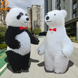 زي الدب القطبي العملاق القابل للنفخ للبالغين أفخم انفجار التميمة بدلة شخصية تضخم الملابس المسرح الدعائم 2024 أعلى 10 مبيعات للدب العملاق الخيالي - رقم 3