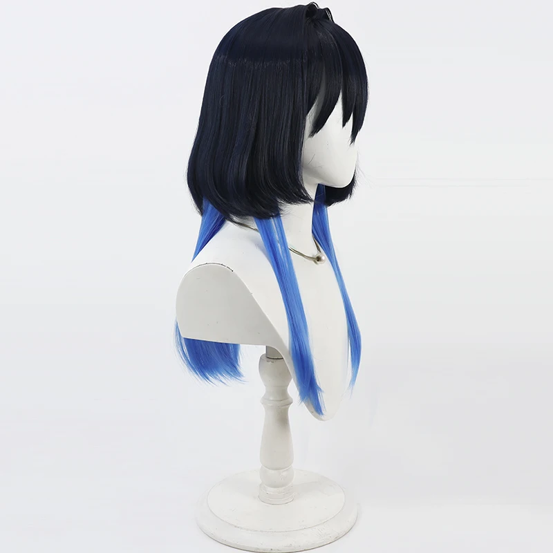 الظاهري YouTuber VTuber Hololive الإنجليزية أورو كروني طويل أنيمي شعر مستعار تأثيري الألياف مقاومة للحرارة الشعر الاصطناعية + غطاء شعر مستعار