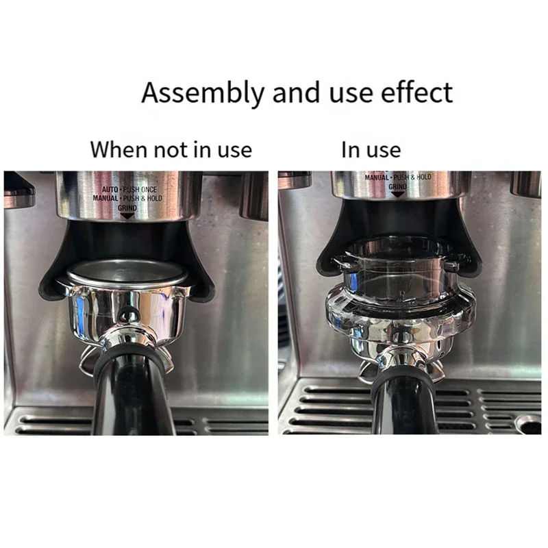 For Breville Espresso 870/878/880/860/840/810/450/500 Sage 500/810/870/875/878/880 Coffee Machine 54mm Breville Dosing Funnel view 5