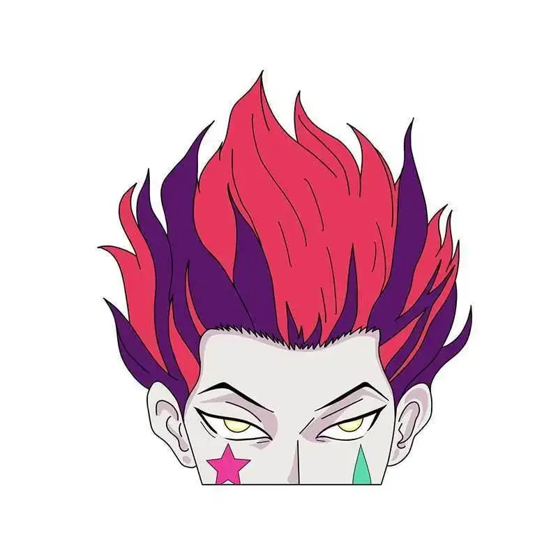 13cm x 12cm für hisoka hxh holo auto aufkleber vinyl sonnenschutz rv van autozubehör grafik anime aufkleber dekoration