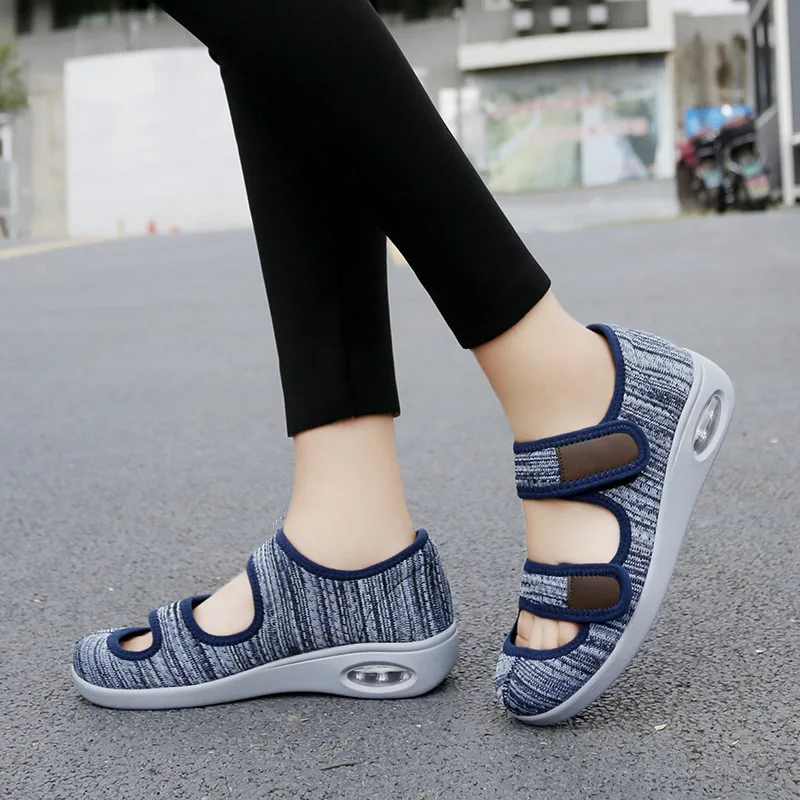 Casual Sandals Orthopedics Wide Feet Swollen Shoes Thumb Eversion Adjusting Soft Comfortable Diabetic Shoes Mom Dad Shoes