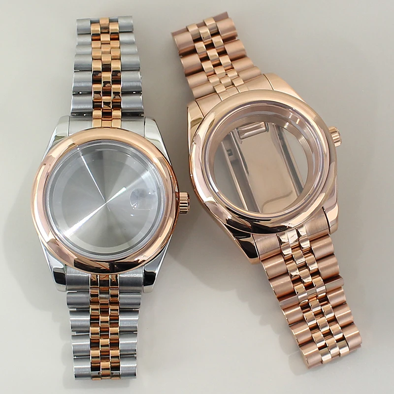 

NH35 Case 36mm/39mm High-quality Watch Case Steel Bracelet Sapphire Glass For NH35 NH36 NH34 NH38 4R36 NH72 Miyota 8215 Movement