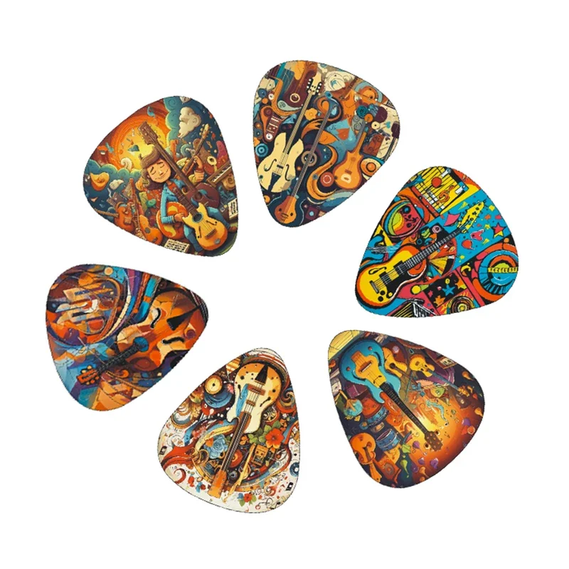 New 0.46/0.71/1.0Mm Guitar Paddles Cartoon Couples Acoustic Guitar Picks Musical Instrument Accessories Pick Guitar