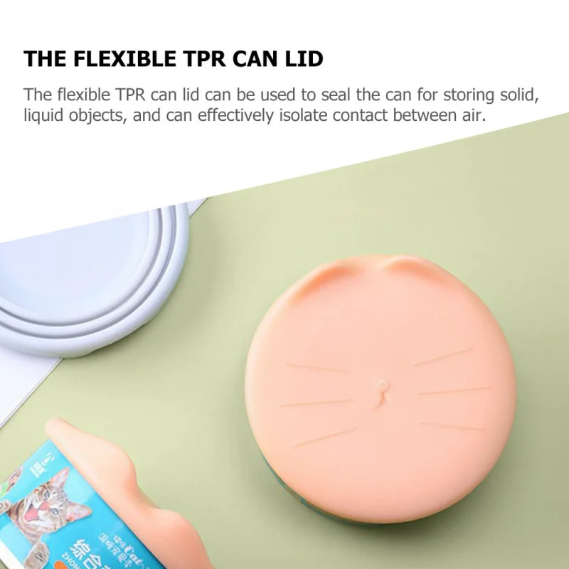 Dog Food Travel Container Can Lid Pet Cat Cover Jar Reusable Lids Puppy