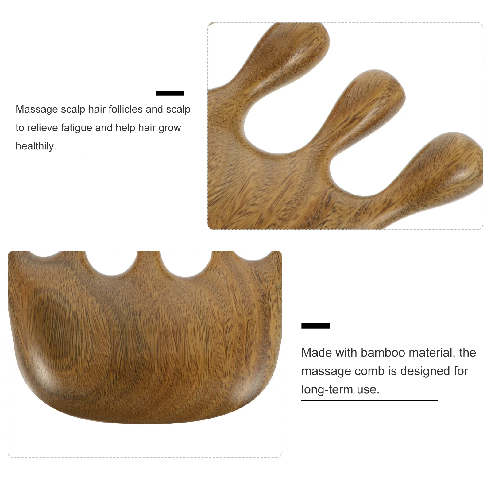 

1 шт., расческа из сандалового дерева с широкими зубьями, парикмахерский инструмент, массажная расческа для кожи головы, прочная антистатическая деревянная расческа для салона укладки волос
