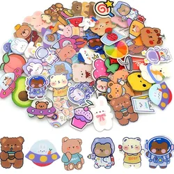 10-100PCS 귀여운 동물 배지 핀 다양성 어린이를위한 무작위 아크릴 배지 배낭 의류 가방 쥬얼리 액세서리에 학생