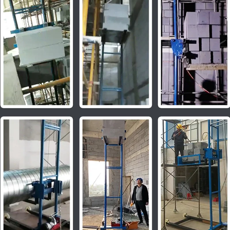 3 M Electric Brick Loading Machine Multi-function Lifter Straight Lift Expansion Ladder Suitable For Construction Site Warehouse