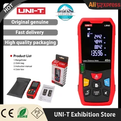 UNI-T laser distance meter 40M 60M 80M 100M rangefinder trena laser tape range finder build measure device ruler test tool