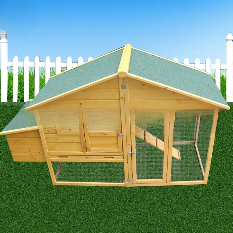 بيت الدجاج الخشبي حمامة القط أرنب ذو المناظر الطبيعية الخلابة بالجملة دجاج مزرعة الحيوانات الأليفة الخشبية #2