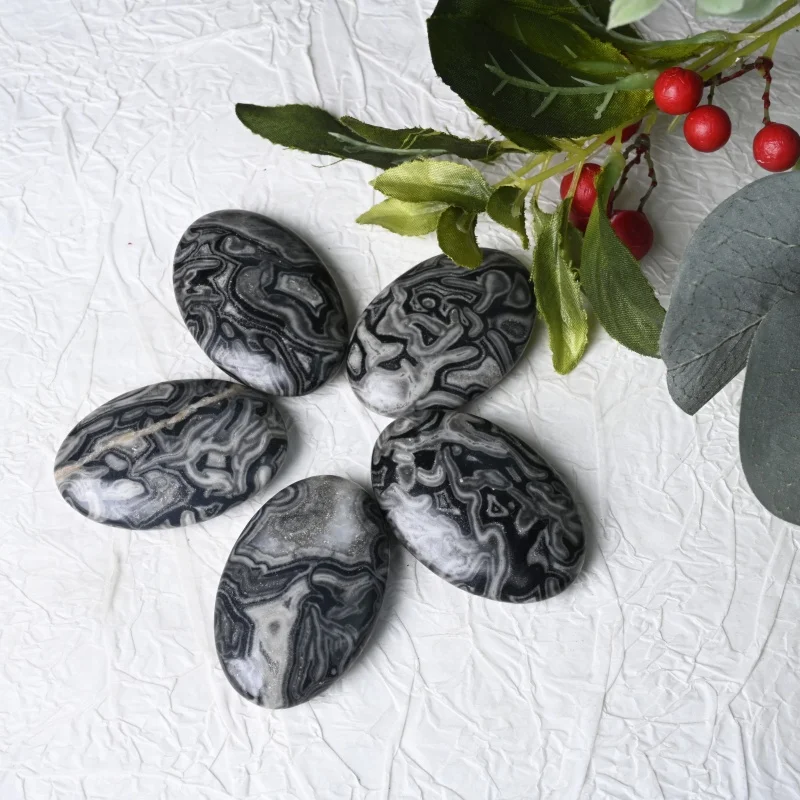 Natural Picasso Jasper Palm Stone, Polished Pocket Stone, Home or Office Decor, Holiday Gift, Meditation Stone, Healing
