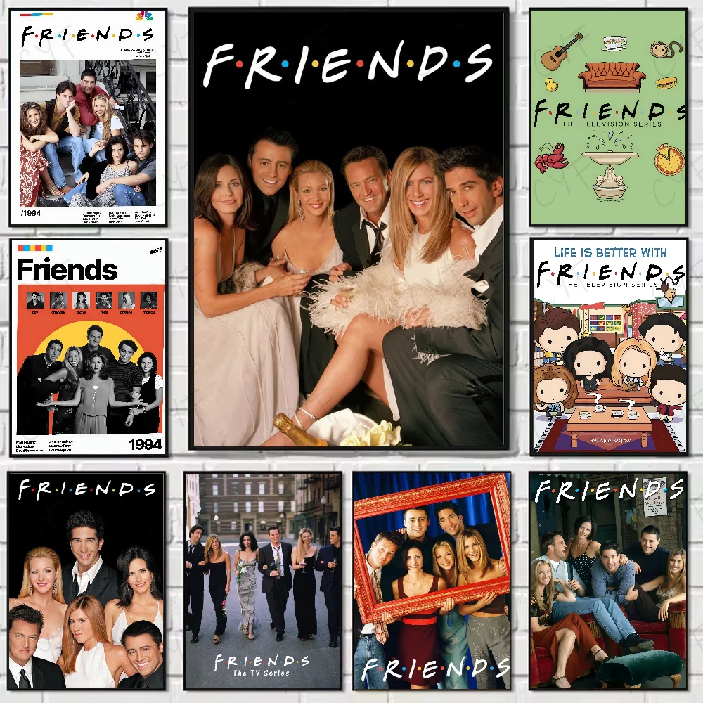 Classic F-Friends TV Show Poster High Quality Wall Art for Home Office Bedroom Living Room Hallway Bar Perfect Gift Idea