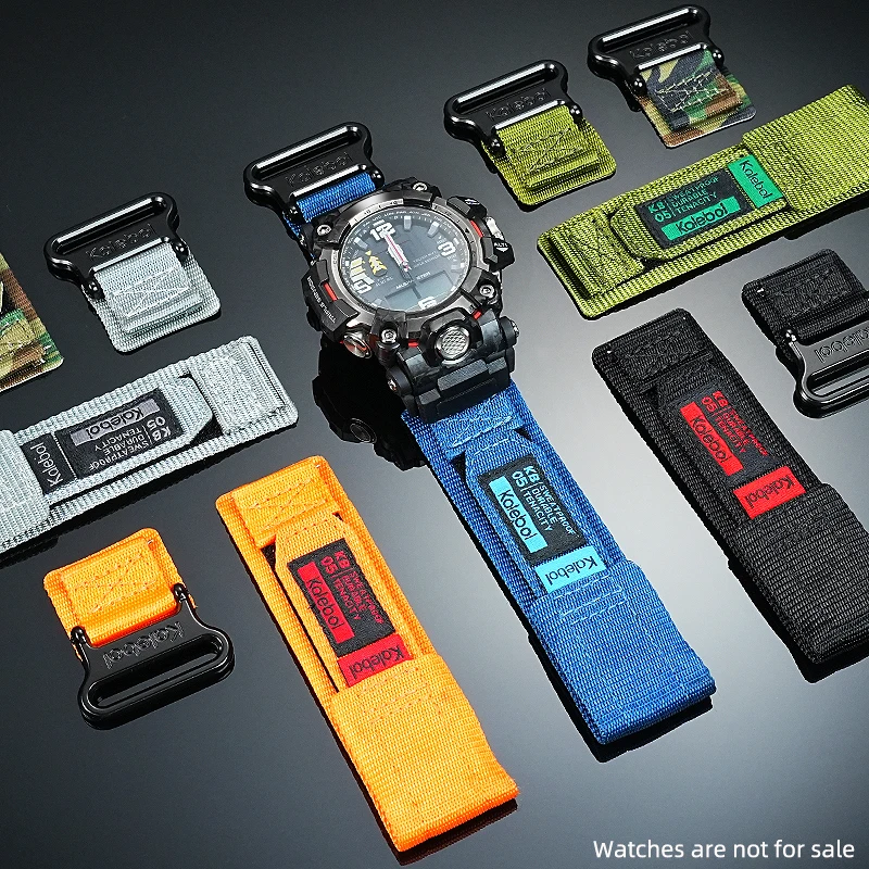 Cinturino in tela traspirante per Casio 5678 Big Mud King II GWG-2000 GWG-2040 cinturino in tela di nylon da uomo braccialetto impermeabile