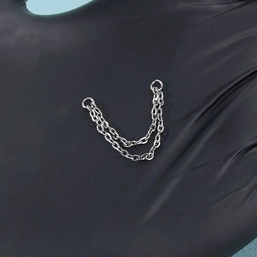 Titanium Nose Chain Three Laye - Body Jewelry Titanium บทวิจารณ์และราคา