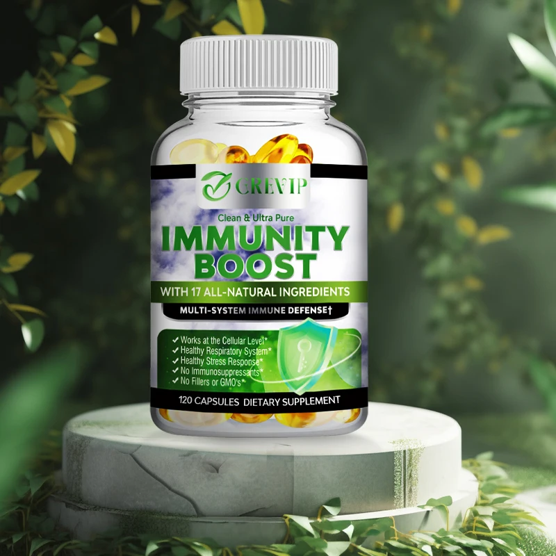 

Immunity Boost - Antioxidant, Enhances Immune Defense, Non-GMO - with Vitamin C, Zinc, Elderberry, Echinacea