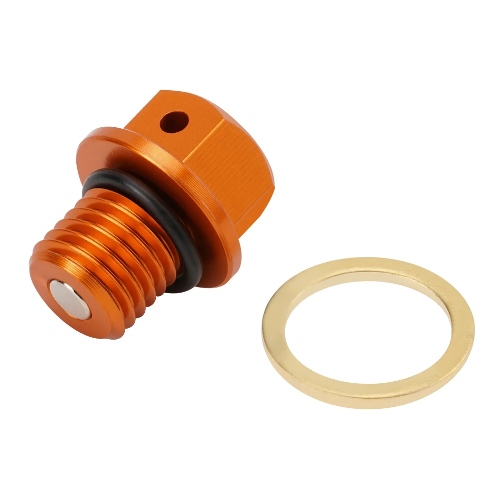 

Magnetic Oil Drain Plug Bolt Fits For KTM 125 200 250 300 350 400 450 500 520 530 EXC SX SXF XC XCF 690 950 SUPER DUKE ADVENTURE