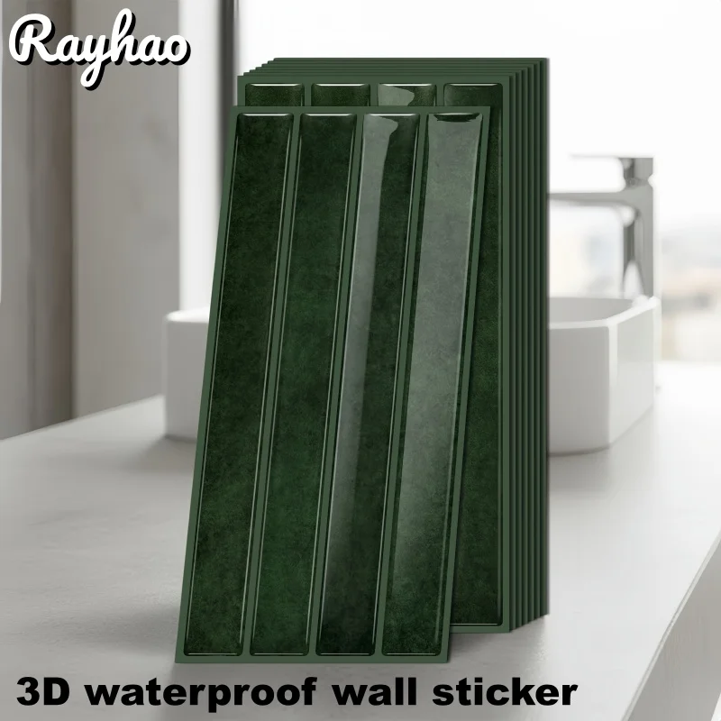 

Solid Color Imitation Tile Sticker 3D Wallpaper Wall Sticker for Renovating Restaurants Kitchens Bathrooms Bathrooms Rental Home