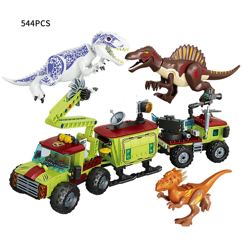 Jurassic Dinosaurier Welt Tier Park Blöcke Gebäude Ziegel Dinosaurier Figuren Stadt Dino Roboter Dinosaurios Spielzeug Für Kinder Geschenke