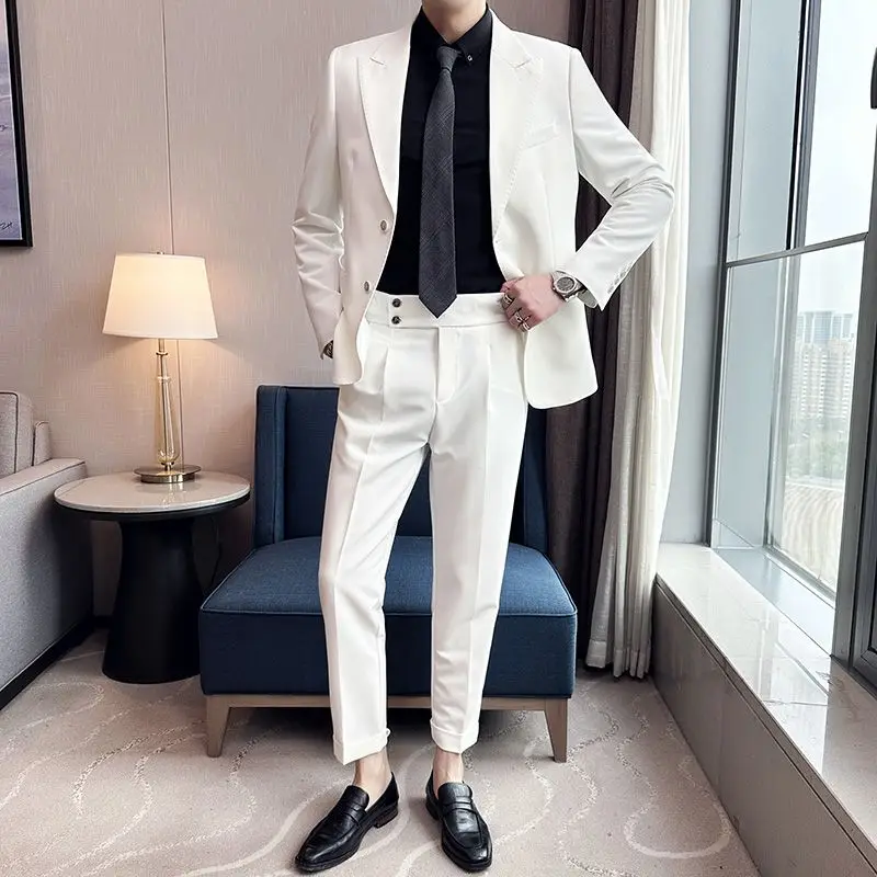 3-G33  High-end suit for men, business casual professional formal wear, groom wedit, slim and handsome match