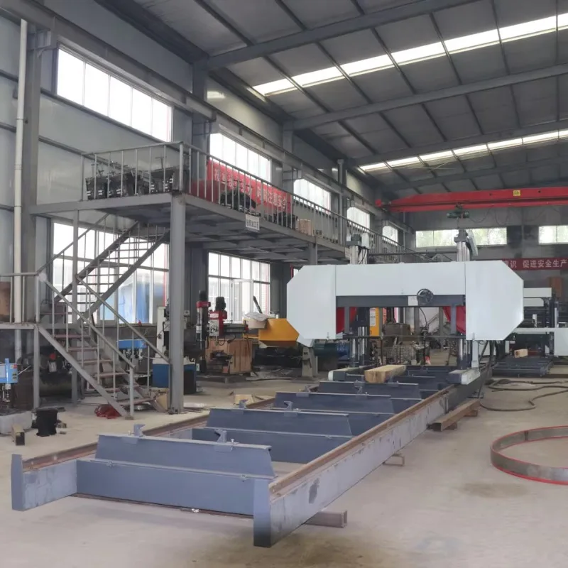 Factory Price Portable Hydraulic Band Sawmill PLC Controlled Horizontal Wood Cutting Machine Automatic Bandsaw Mill with Trailer