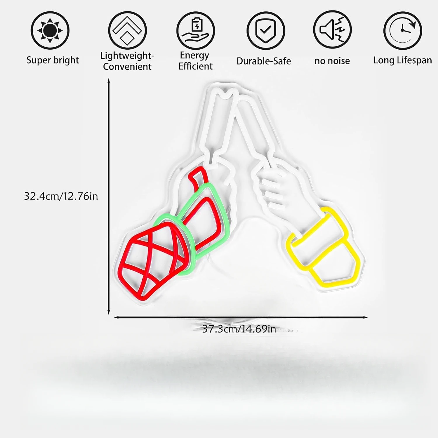 يهتف LED النيون تسجيل عكس الضوء USB ضوء النيون لغرفة الألعاب غرفة نوم بار نادي حفلة رجل كهف عيد ميلاد جدار ديكور هدايا لصديق