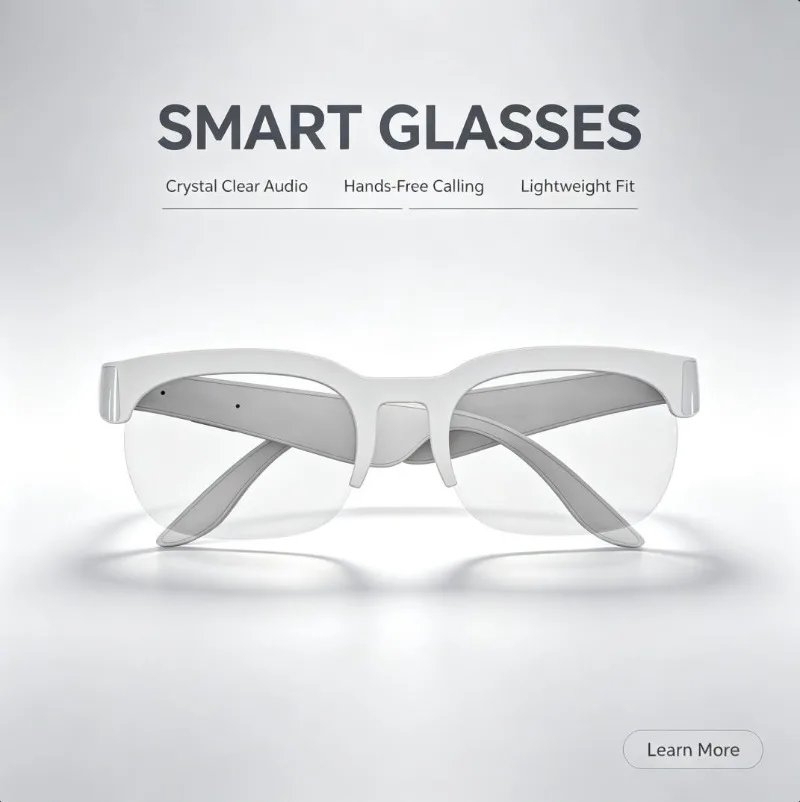 Bluetooth Smart Sports Glasses Touch Control Audio Sunglasses Wireless Headphones with Mic for Cycling Running Driving