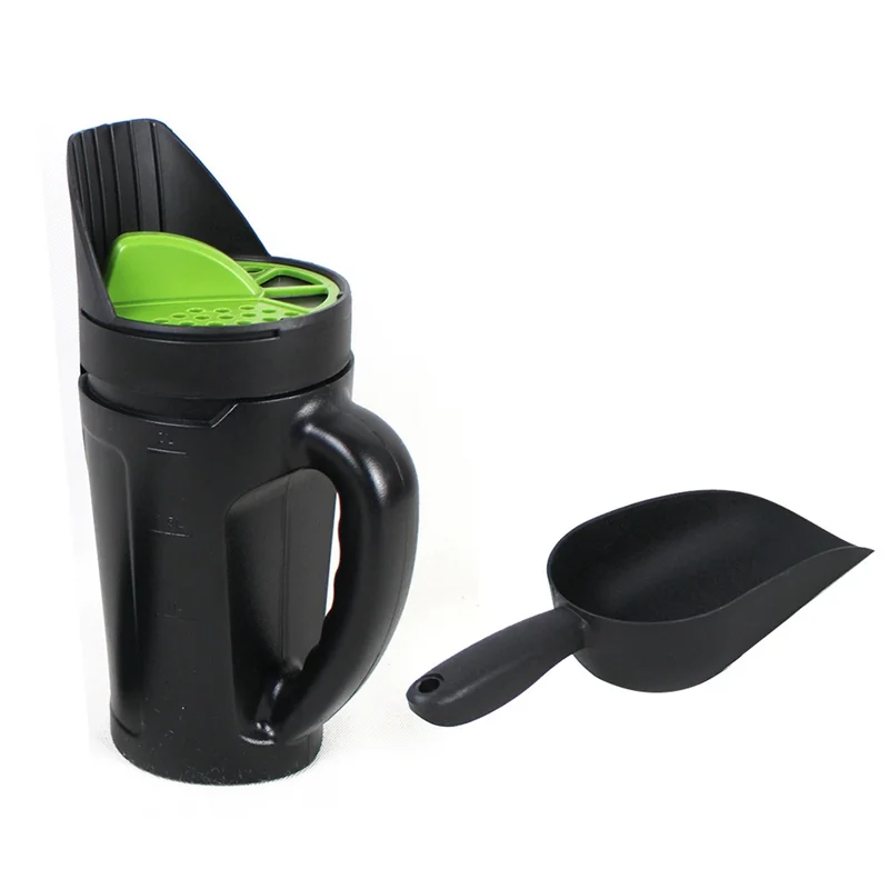 

Seed Spreader Hand Held, Hand Spreader Lawn And Garden For Grass Seed Salt Ice Melt Earth Food, Seed Shaker Adjustable-B51B