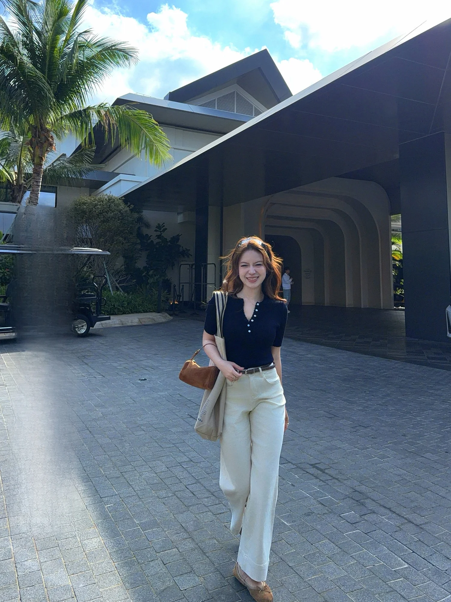 

HSTUDIO Comfortable Casual Women's Jeans Straight Leg Wide Leg Pants Four-way Stretch Cotton Color Summer Collection