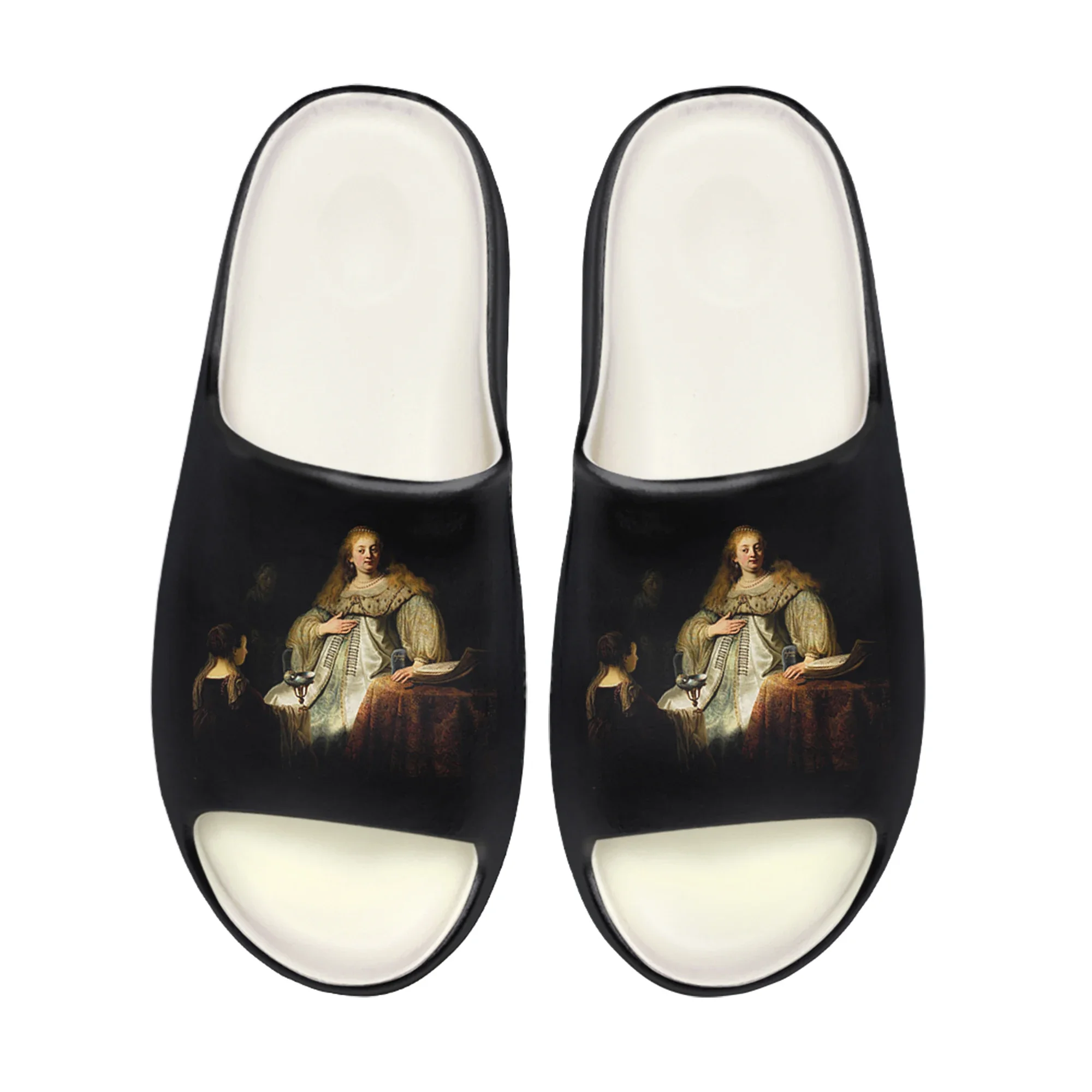 

Moon and Hunting Goddess Soft Sole Sllipers Home Clogs Customized Water Shoes Mens Womens Teenager Stepping On Shit sandals