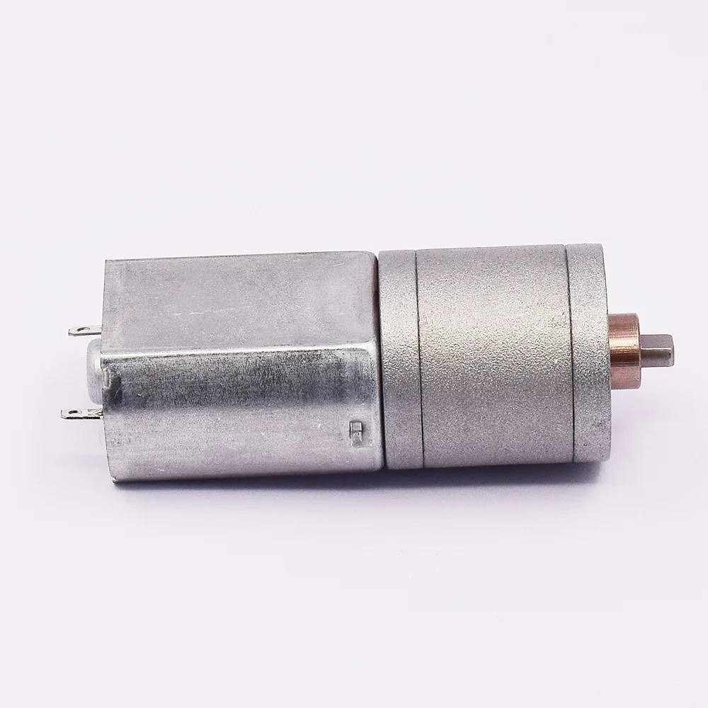 Micro 20mmFull Metal Gearbox Reduction Motor DC 6V-24V 12V 10RPM Slow Speed 130 Electric Geard Motor Flat Shaft DIY Robot Car