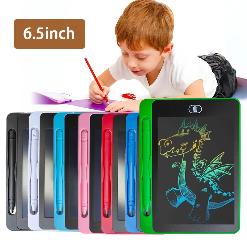 Tablet de Escrita LCD para Crianças, Brinquedos Educativos, Prancheta, Graffiti Digital, Placas De Escrita, 6,5"