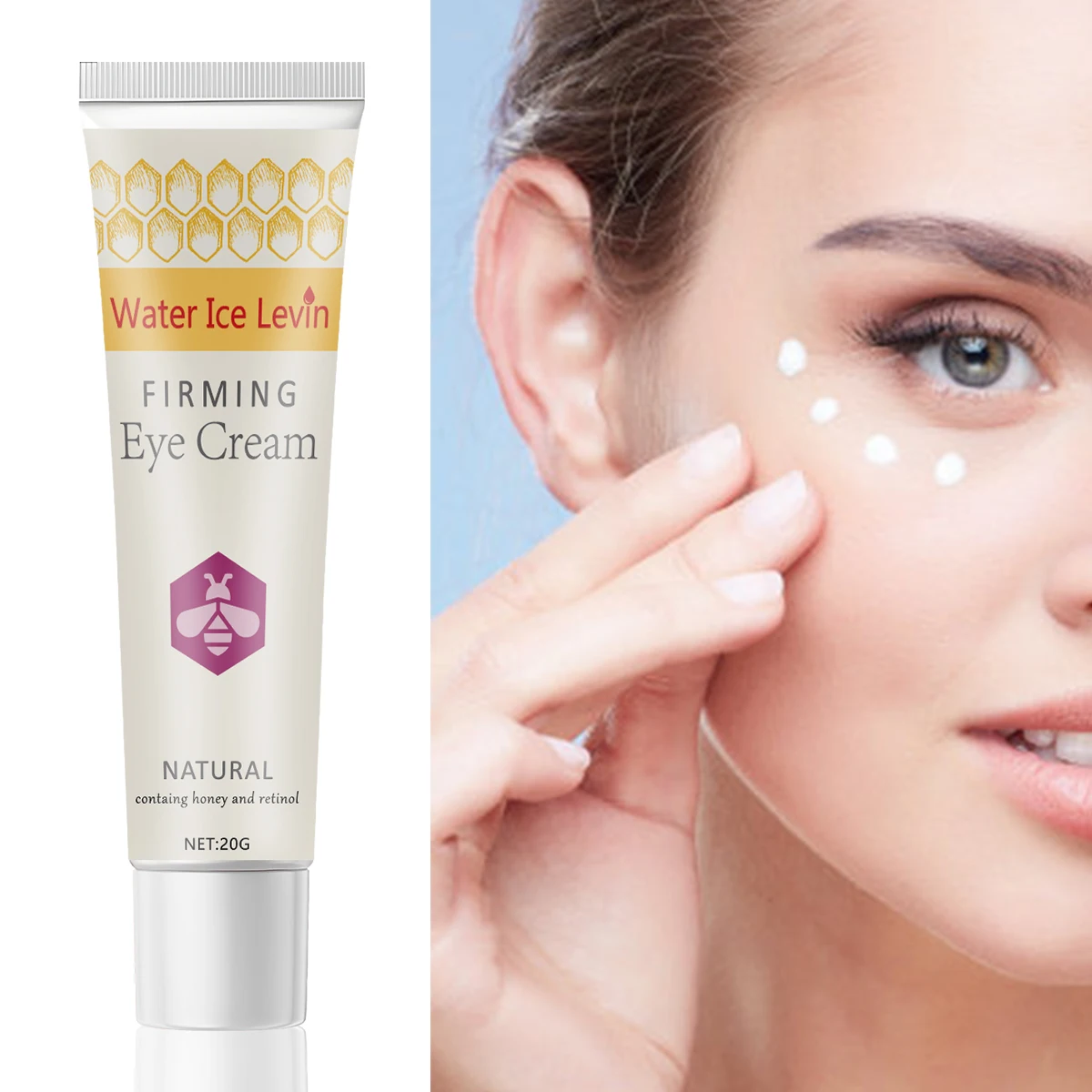 كريم العين، غني بالعسل الطبيعي عالي الجودة، يمكنه القضاء على الهالات السوداء بشكل فعال بسبب البقاء متأخرًا يخترق ويغذي العينين #1