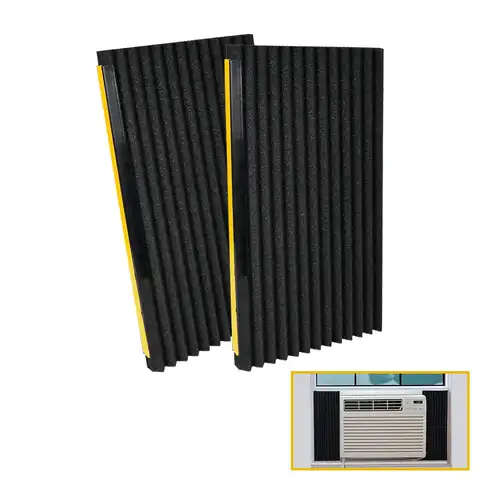 Makefriend 2Pack 43.5x23x2.4cm Window Air Conditioner Foam Insulation Panels with AC Side Insulating Pad 17'' X 9'' X 7/8''