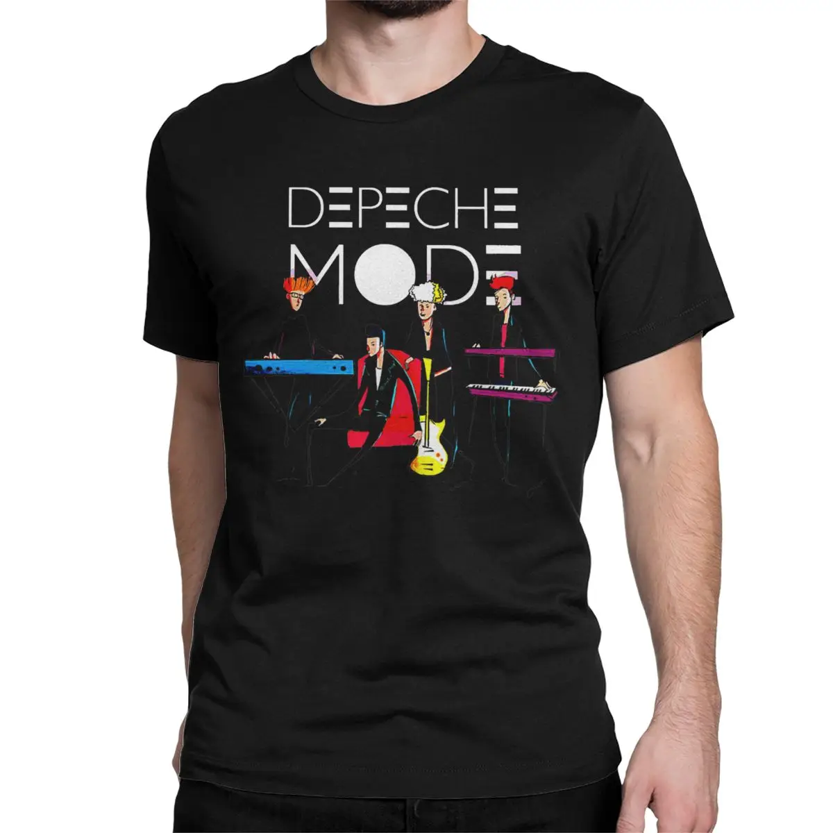 Creative Depeches Cool Moded T-Shirt for Men Round Neck 100% Cotton T Shirt Short Sleeve Tee Shirt Birthday Gift Tops