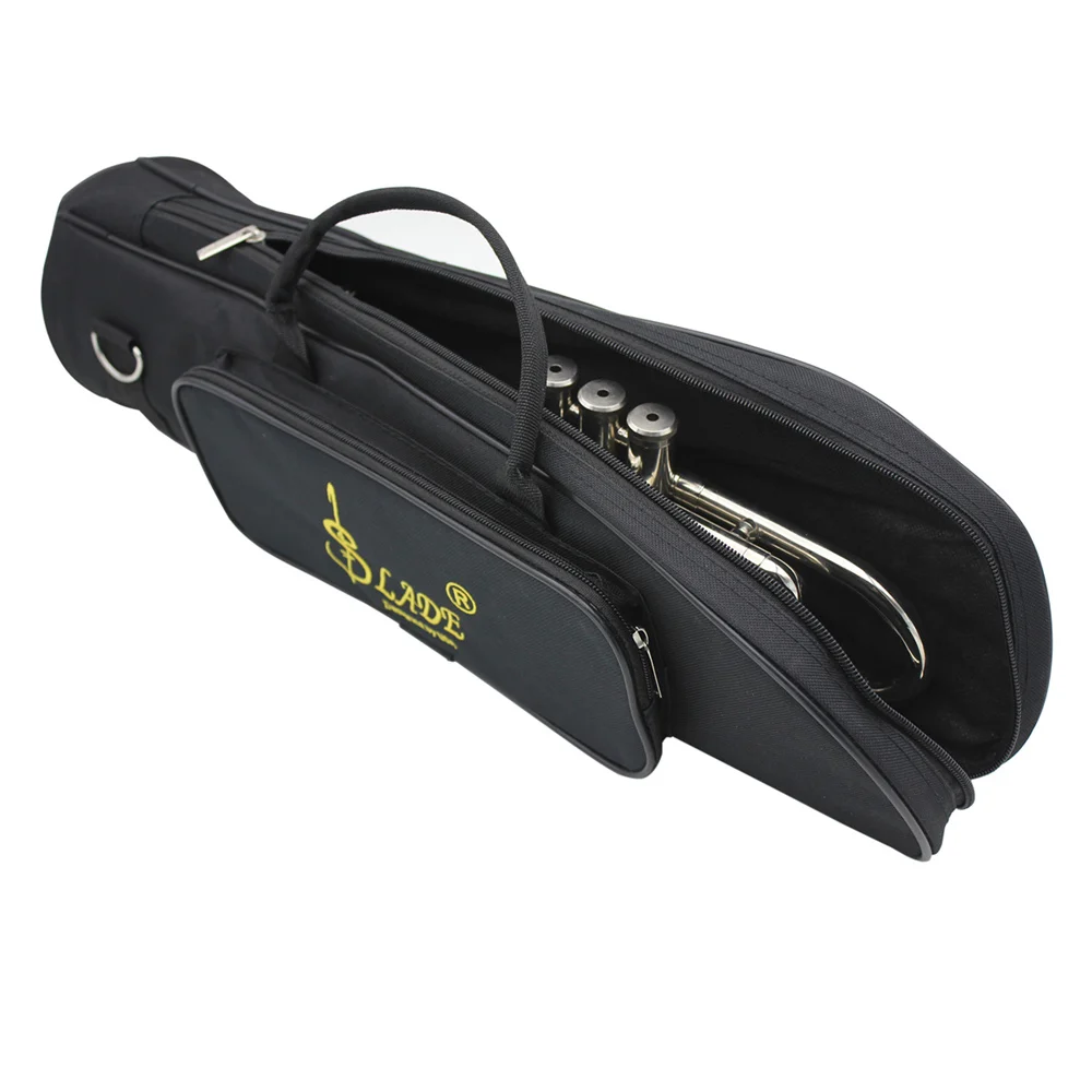 Trumpet Bag Double Zippers Design High Quality Brass Musical Instrument Accessories Waterproof Oxford Soft Padded Gig Case