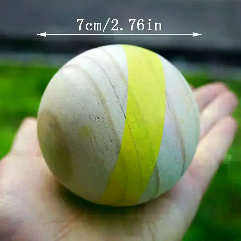 

Набор из 7 деревянных шаров для бочче, спортивные шары для игр на открытом воздухе, для заднего двора, спортзала, пляжа, газона, семейных вечеринок, с сумкой для хранения