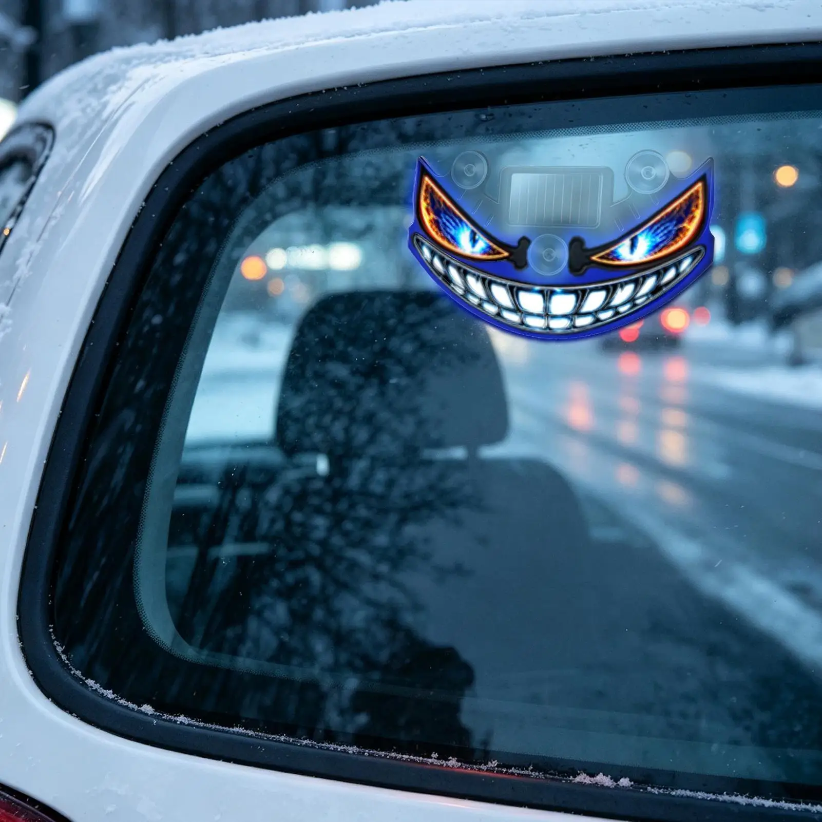 Eyes For Car Windshield USB Solar Powered Waterproof Sticker Sensing Control Led Car Eyes For RV Home Vehicles Holiday Birthday
