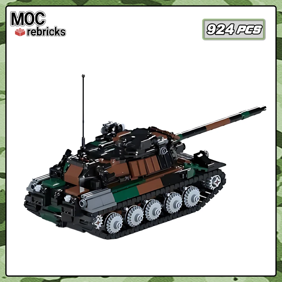 AMX 30B2 Brenus Soldier Vehicles Model Bricks MOC Army Main Battle Tank Building Blocks Hot selling Toy Sets Collectible Gifts