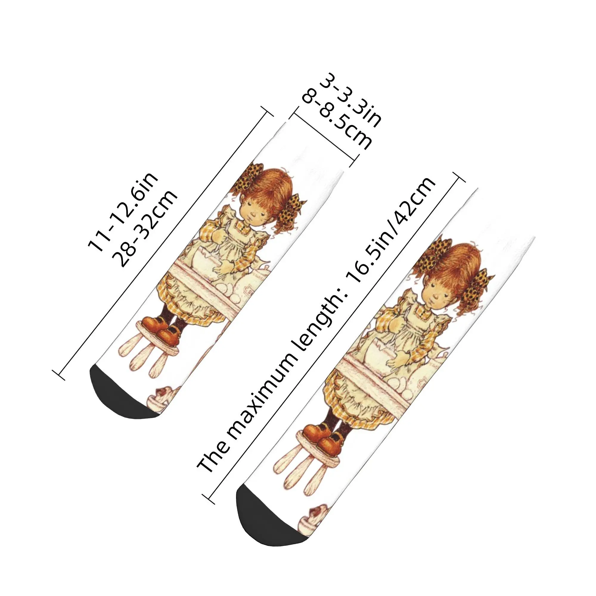 Todas as estações sarah kay swing menina meias harajuku super macio tripulação meias hip hop para presentes das mulheres dos homens