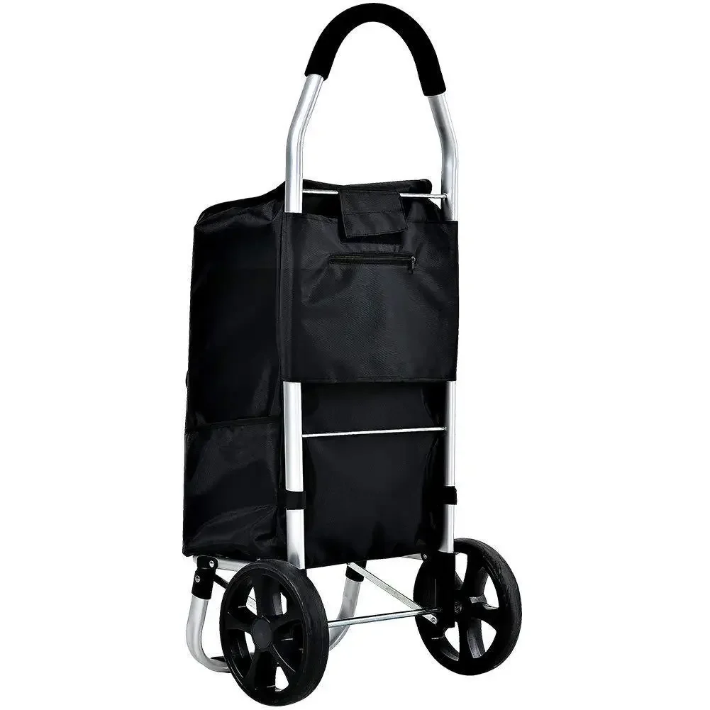 Valise de Voyage à Roulettes, Chariot de Shopping Pliant en Alliage d'Aluminium de Grande Capacité, Sac observateur pour Monter les Escaliers