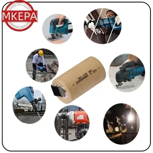 بطاريات SC مثقاب كهربائي قابل لإعادة الشحن مع أداة كهربائية لعلامة التبويب ، خلايا C الفرعية ، خلايا SUBC Ni-Cd ، 1.2 فولت ، 2200 مللي أمبير أفضل 8 خلايا بطارية مفك براغي للمبيعات - رقم 1