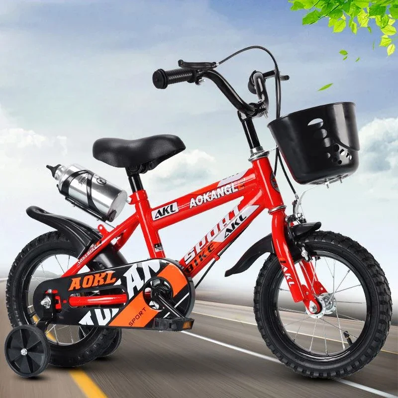 

SAT Vélo de ville pour enfants, guidon gustless, poussette avec auxiliaire, vélo avec panier, bouilloire, 12''-16''