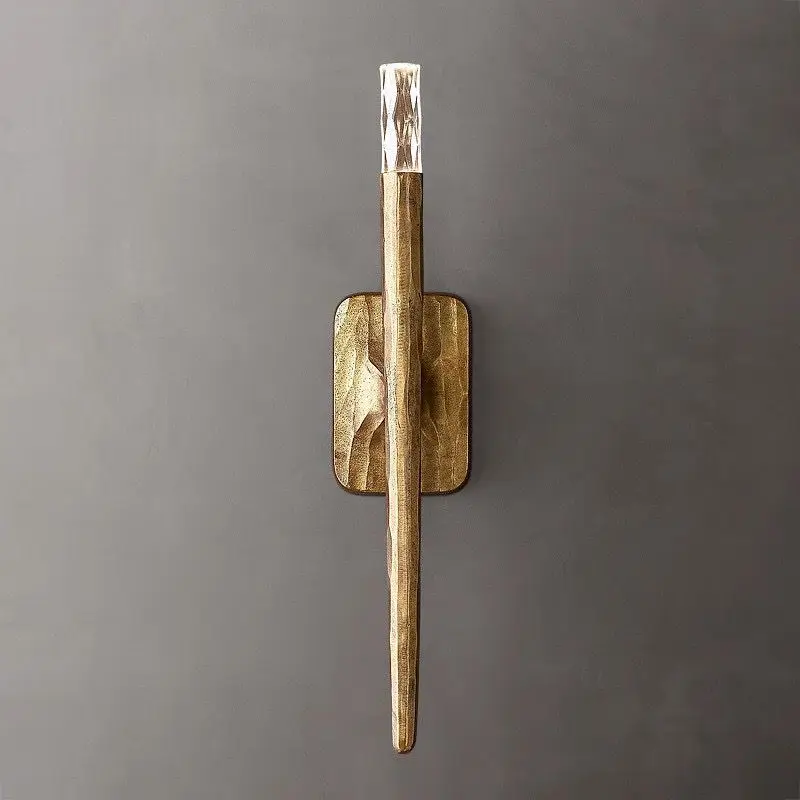 Brass Creative Wall Lamp Living Room Background Wall Staircase Entry Medieval Thaddeus Bedroom Bedside Lamp home appliance