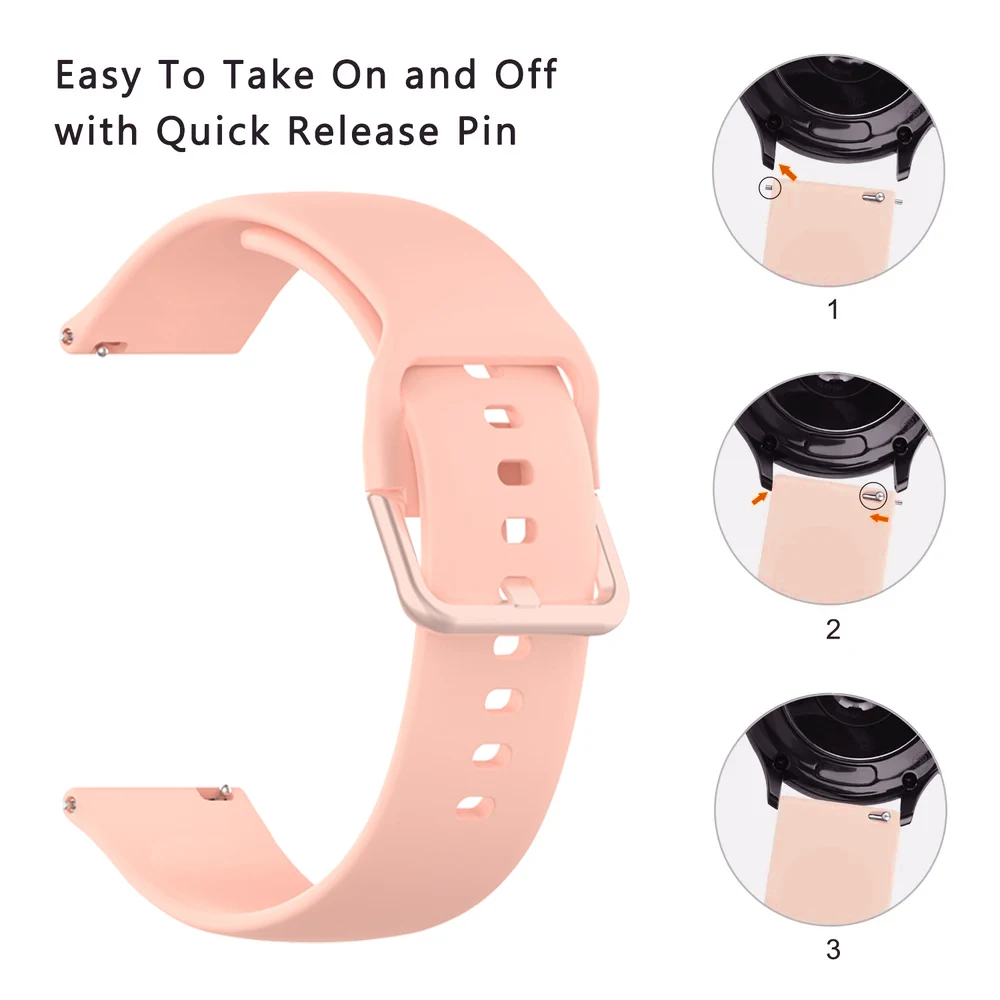 20mm 22mm Siliconen Band Voor Huawei Horloge 5 4 Pro GT5 pro GT 5 4 46mm/Buds/Runner/GT 2 3 42mm Bands Honor horloge Magic 2 Armband