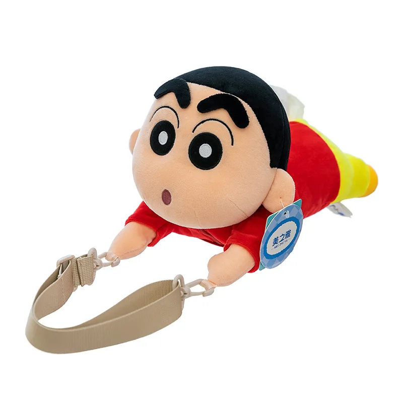 Kawaii Shin Chan Official Licensed Plush Tissue Box Car Tissue Holder Plush Bag Holiday Exchange Souvenir Present Gift
