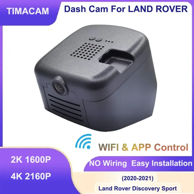 

TIMACAM Wi-Fi 2K 4K 2160P Автомобильный видеорегистратор Видеорегистратор Камера для Land Rover Discovery Sport 2020 2021 2022 Простая установка