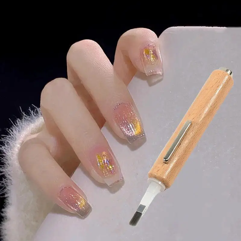 Caneta magnética forte 3 em 1, com pincel de esmalte para unhas, gel de olho de gato, cabeça dupla, bastão magnético, ferramenta para arte em unhas, salão de manicure