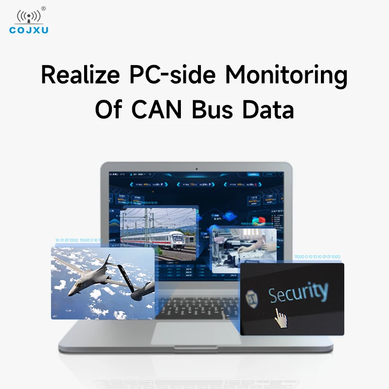 Lilto Convertisseur USB Analyseur de bus Débogueur CAN2.0 Lilrer US Bidirectionnel 2 voies Transcsec COJXU ECAN-U01S Citations portables