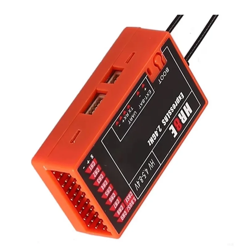 AA84 HR8E ELRS ШИМ-приемник Высокая производительность Высокая стабильность для самолетов и лодок Аксессуары для привода Красный