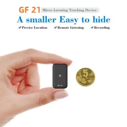 Gf21 mini rastreador GPS para coche, localizador GPS para vehículo para niños, grabación antipérdida, dispositivo de seguimiento inteligente para escuchar, piezas de automóviles